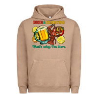 Pigment Burro beer&crawfish that's why i'm here Urban Hoodie - FaDigitalArtStudio