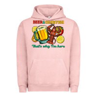 Pigment Salmon beer&crawfish that's why i'm here Urban Hoodie - FaDigitalArtStudio