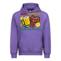 Tulip beer&crawfish that's why i'm here Urban Hoodie - FaDigitalArtStudio