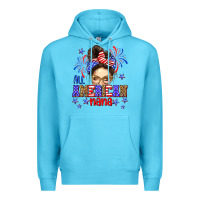 Ocean Blue All American nana Premium Hoodie - Neo Western