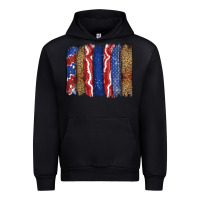 Black 4th of July brushstroke Urban Hoodie - CowGirlArtShop