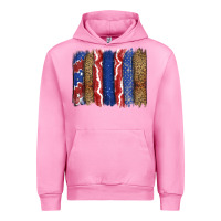Fuchsia Pink 4th of July brushstroke Urban Hoodie - CowGirlArtShop