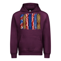 Mauve Wine 4th of July brushstroke Urban Hoodie - CowGirlArtShop