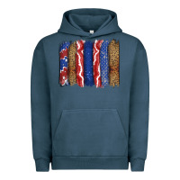 Pigment Midnight Navy 4th of July brushstroke Urban Hoodie - CowGirlArtShop