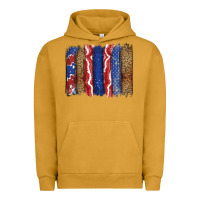 Pigment Peanut Butter 4th of July brushstroke Urban Hoodie - CowGirlArtShop
