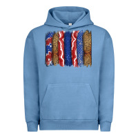 Pigment Pebble Blue 4th of July brushstroke Urban Hoodie - CowGirlArtShop