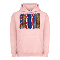Pigment Salmon 4th of July brushstroke Urban Hoodie - CowGirlArtShop