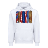 White 4th of July brushstroke Urban Hoodie - CowGirlArtShop