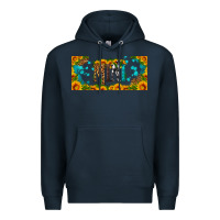 Navy mini sunflower libbey cup Premium Hoodie - HRA Design Shop