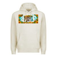 Oatmeal Heather mini sunflower libbey cup Premium Hoodie - HRA Design Shop