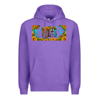 Purple mini sunflower libbey cup Premium Hoodie - HRA Design Shop