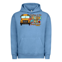 Pigment Pebble Blue captain of struggle bus busdriver Urban Hoodie - CowhideDigitalArt