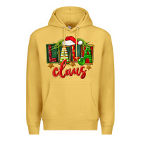 Antique Gold Christmas lala claus Premium Hoodie - FaDigitalArtStudio