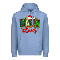 Colony Blue Christmas lala claus Premium Hoodie - FaDigitalArtStudio