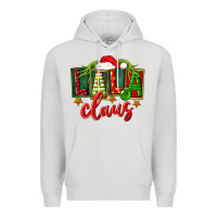 Dove Grey Christmas lala claus Premium Hoodie - FaDigitalArtStudio
