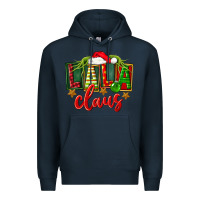 Navy Christmas lala claus Premium Hoodie - FaDigitalArtStudio