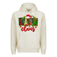 Oatmeal Heather Christmas lala claus Premium Hoodie - FaDigitalArtStudio
