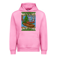 Fuchsia Pink lake squad air freshener Urban Hoodie - HRA Design Shop