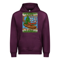 Mauve Wine lake squad air freshener Urban Hoodie - HRA Design Shop