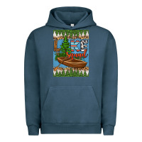 Pigment Midnight Navy lake squad air freshener Urban Hoodie - HRA Design Shop