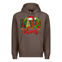 Coffee Christmas lala claus Premium Hoodie - FaDigitalArtStudio