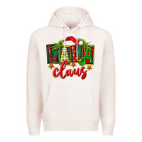 Pale Pink Christmas lala claus Premium Hoodie - FaDigitalArtStudio