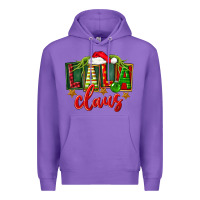 Purple Christmas lala claus Premium Hoodie - FaDigitalArtStudio