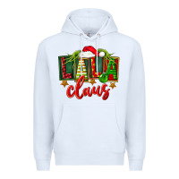 White Christmas lala claus Premium Hoodie - FaDigitalArtStudio