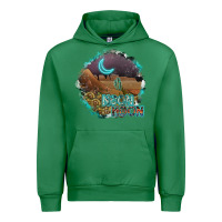 Emerald neon moon Urban Hoodie - SublimationCraftShop