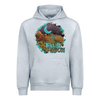 Heather Grey neon moon Urban Hoodie - SublimationCraftShop