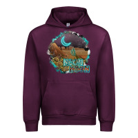 Mauve Wine neon moon Urban Hoodie - SublimationCraftShop