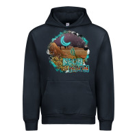 Navy neon moon Urban Hoodie - SublimationCraftShop