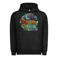 Pigment Black neon moon Urban Hoodie - SublimationCraftShop