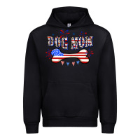 Black 4th of July Dog Mom Urban Hoodie - CowGirlArtShop