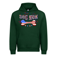 Forest Green 4th of July Dog Mom Urban Hoodie - CowGirlArtShop