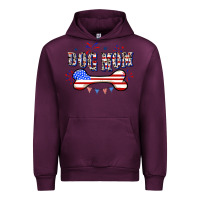 Mauve Wine 4th of July Dog Mom Urban Hoodie - CowGirlArtShop