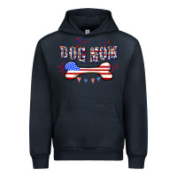 Navy 4th of July Dog Mom Urban Hoodie - CowGirlArtShop