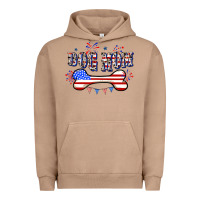 Pigment Burro 4th of July Dog Mom Urban Hoodie - CowGirlArtShop