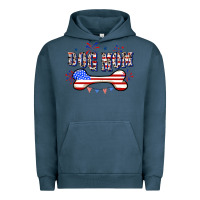 Pigment Midnight Navy 4th of July Dog Mom Urban Hoodie - CowGirlArtShop