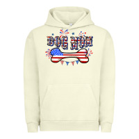 Pigment Pistachio 4th of July Dog Mom Urban Hoodie - CowGirlArtShop