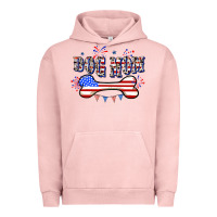 Pigment Salmon 4th of July Dog Mom Urban Hoodie - CowGirlArtShop