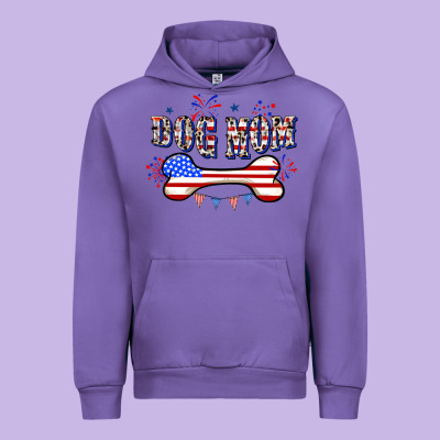 4th Of July Dog Mom Urban Hoodie Designed By Cowgirlartshop