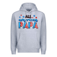 Heather Grey All American papa Premium Hoodie - Neo Western