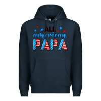 Navy All American papa Premium Hoodie - Neo Western