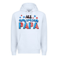 White All American papa Premium Hoodie - Neo Western