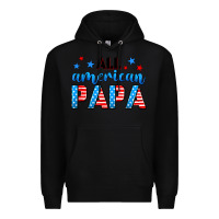 Black All American papa Premium Hoodie - Neo Western
