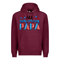 Burgundy All American papa Premium Hoodie - Neo Western