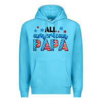 Ocean Blue All American papa Premium Hoodie - Neo Western