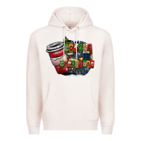 Pale Pink coffe Premium Hoodie - CowhideDigitalArt