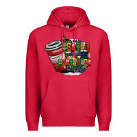 Cardinal coffe Premium Hoodie - CowhideDigitalArt